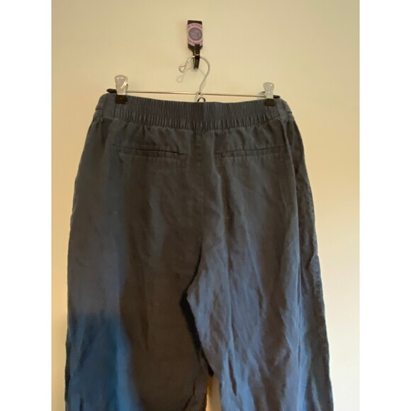 ATHLETA Voyager 100% LINEN PANTS Size 8 Granite Blue - Picture 5 of 9